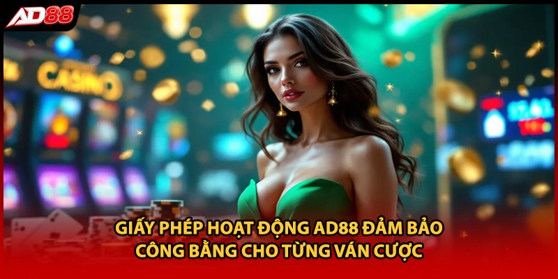 Giấy phép hoạt động AD88 đảm bảo công bằng cho từng ván cược